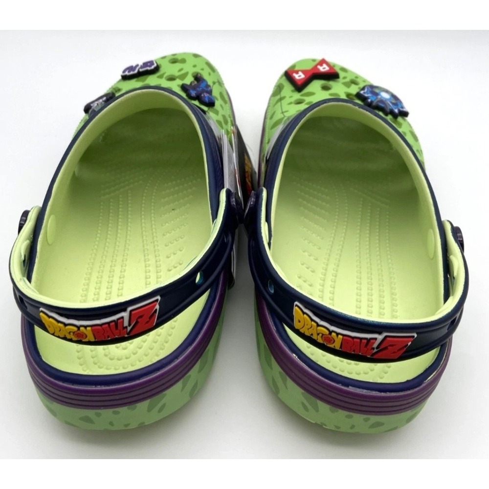 Crocs Dragon Ball Z Cell Classic Clog Jibbitz Green Unisex M8 W10 NIB - Picture 7 of 9
